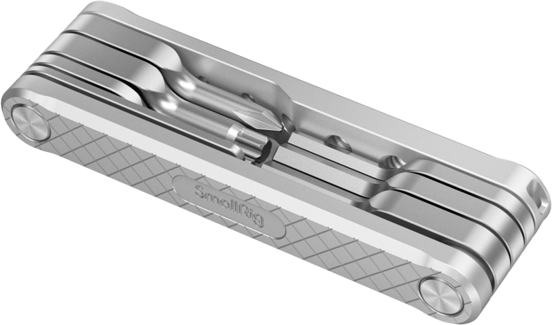 A pocket-sized folding multitool designed for video photographers. It is compact and easy to be carried around
