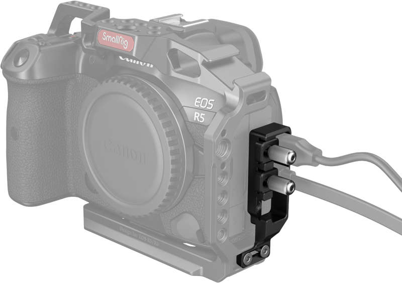 Designed to prevent the camera's HDMI and USB Type-C cables from accidentally disconnecting.