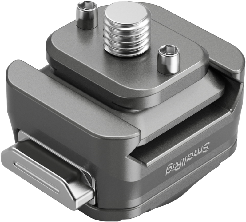 Exclusive QR-Slide patented structure for NATO clamp with suspended pins that lock the rail after sliding into a groove