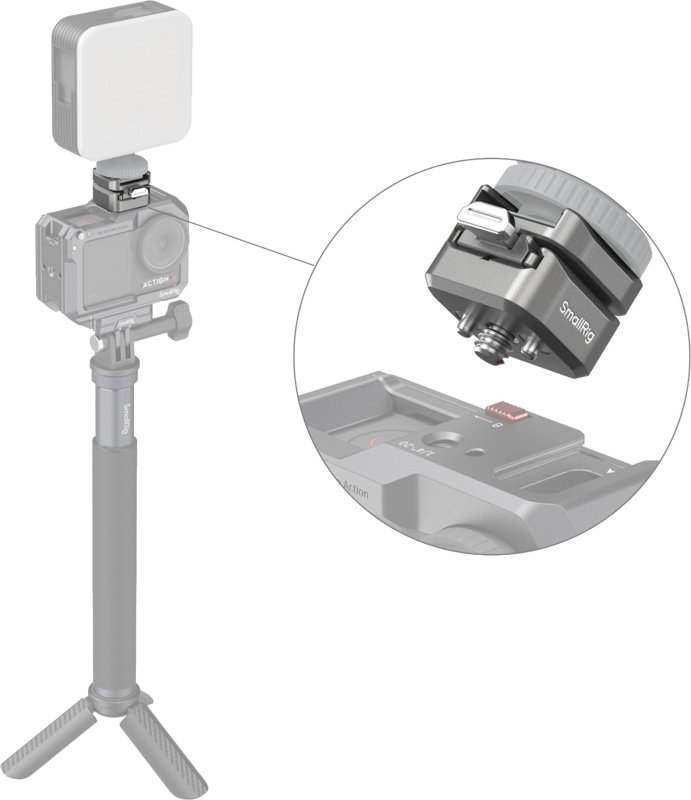 SMALLRIG 4500 HawkLock H18 Quick Release Support with Cold Shoe