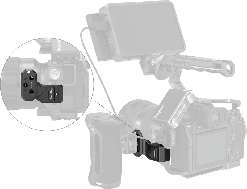 SMALLRIG 4458 Side Handle Extension Adapter Part with NATO Clamp