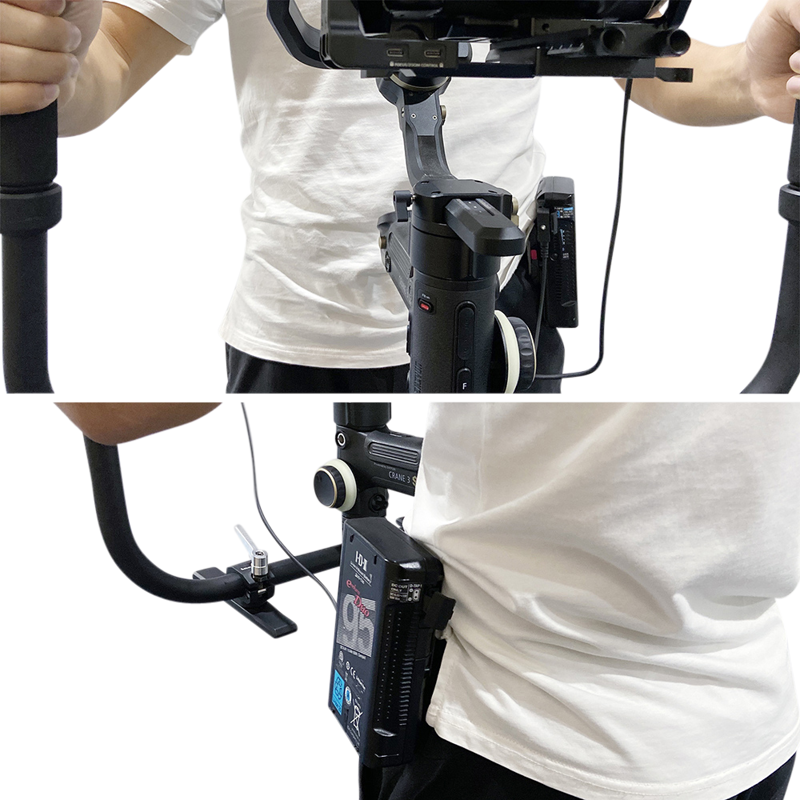 SMALLRIG 2990 Battery Plate V-Mount w Belt Clip