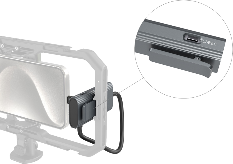 SMALLRIG 4598 USB-C Hub 4-in-1 PD/USB-C 3.1/USB-C 2.0 with Audio Adapter