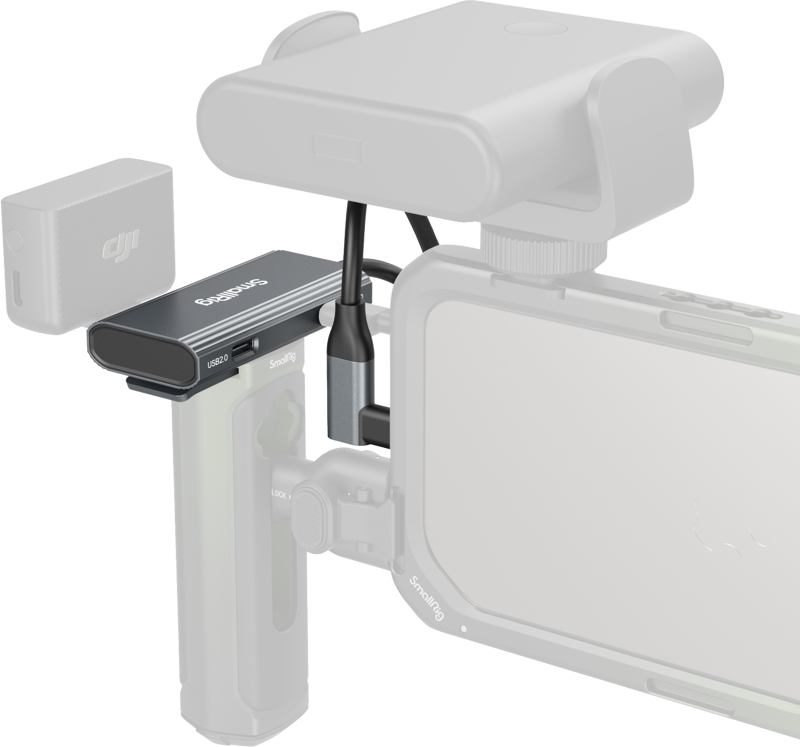 SMALLRIG 4598 USB-C Hub 4-in-1 PD/USB-C 3.1/USB-C 2.0 with Audio Adapter