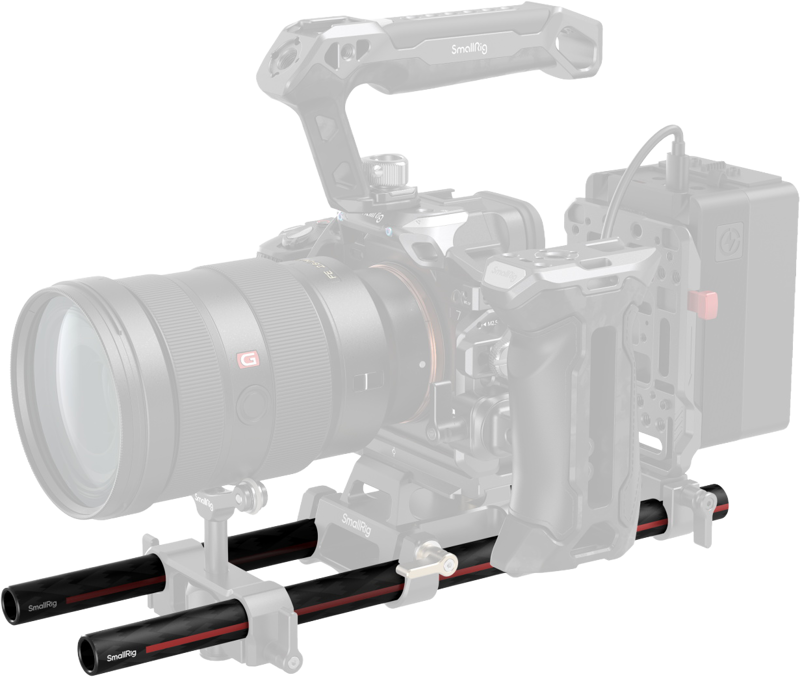 SMALLRIG 5212 15mm Carbon Fiber Rods (2pcs, 12"/30cm)