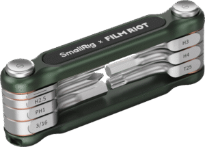 SMALLRIG 4812 x FILM RIOT 7-in-1 Folding Wrench Set with Multiple Angle Positioning Green
