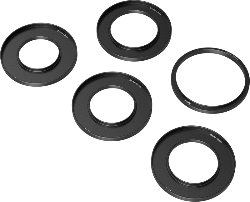 SMALLRIG 3383 Adapter Rings Kit (52, 55, 58, 62, 86mm) For Mini Matte Box