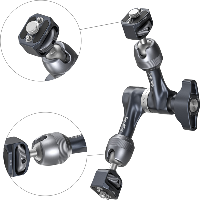 SMALLRIG 4899 Rosette Magic Arm (7") with ARRI Locating Screw