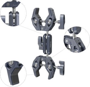SMALLRIG 4103 Super Clamp with Double Crab-shaped Clamps