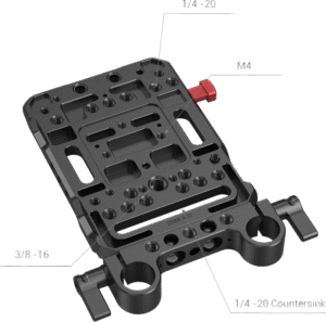 SMALLRIG 3016 Battery Plate V-Mount w Rod Clamp