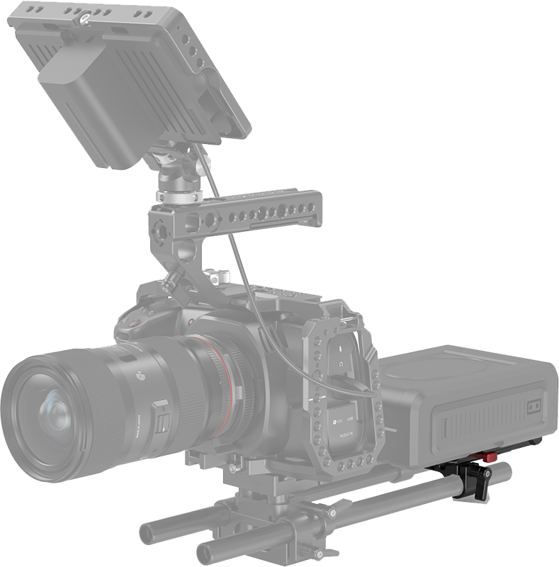 SMALLRIG 3016 Battery Plate V-Mount w Rod Clamp