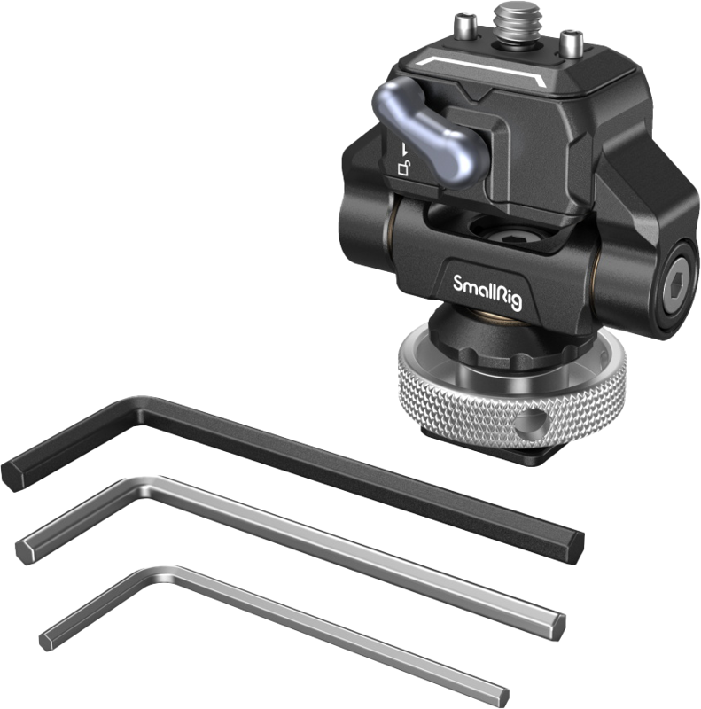 SMALLRIG 3514 Drop-in HawkLock Mini Quick Release Monitor Mount with Cold Shoe