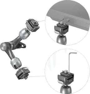 SMALLRIG 4490 HawkLock H21 Quick Release Rosette Magic Arm (7")