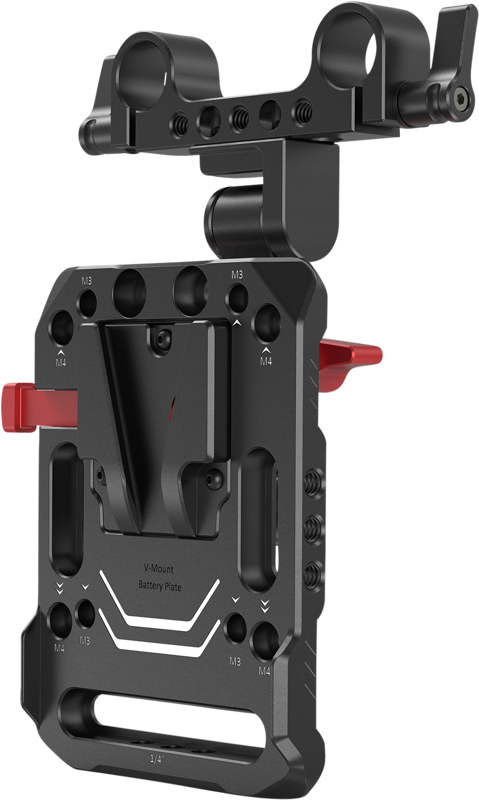 Utilizing a standard V-mount battery and fits most V-mount batteries