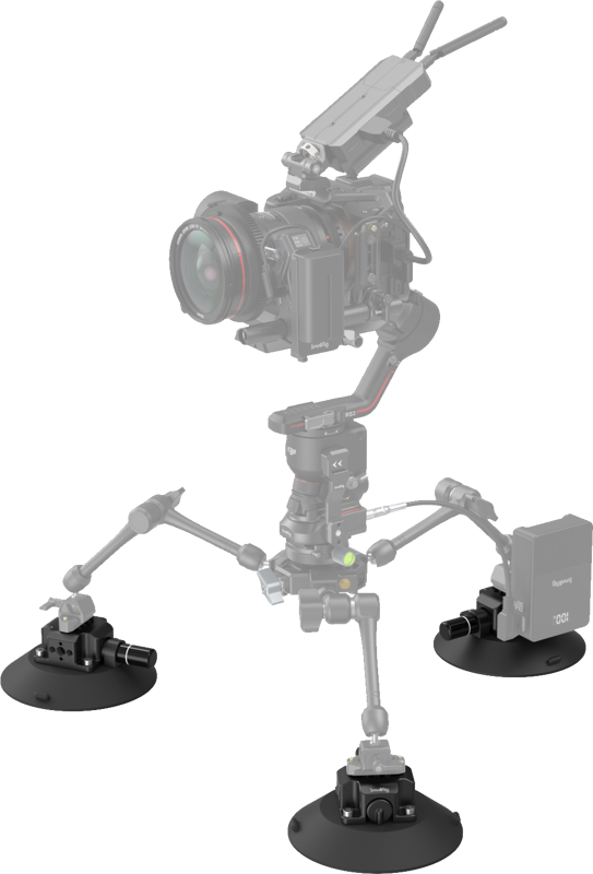 SMALLRIG 4114 Suction Cup 6" with camera mount