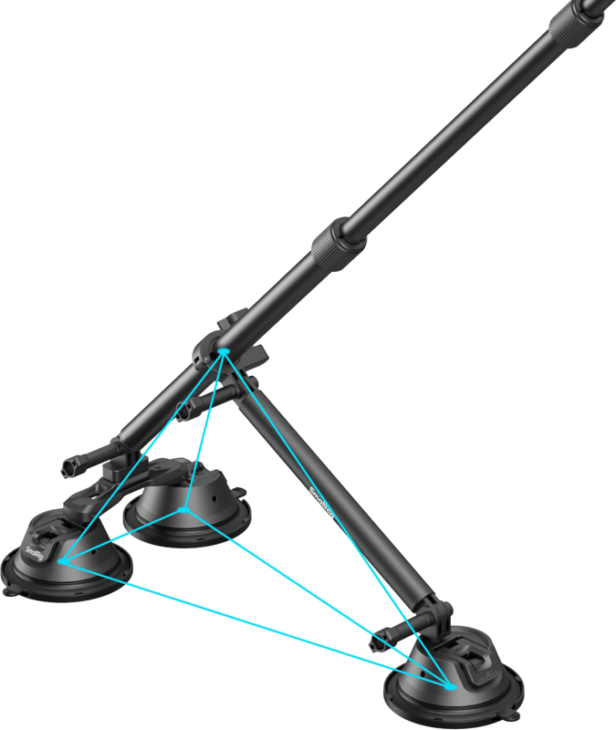 SMALLRIG 4380 Camera Suction Cup Car Mount Kit for Panoramic Shooting