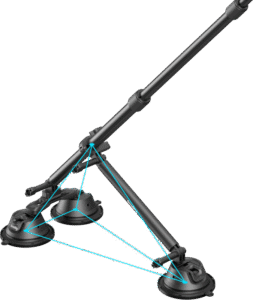 SMALLRIG 4380 Camera Suction Cup Car Mount Kit for Panoramic Shooting