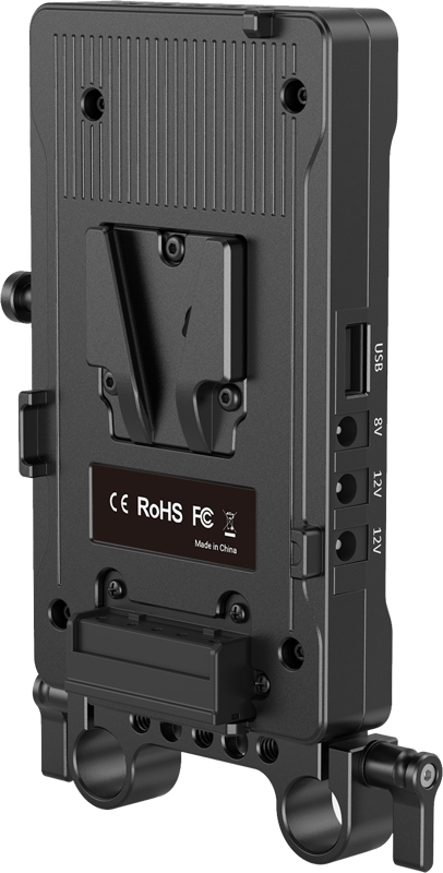 SMALLRIG 3203 Advanced V-Mount Battery Mount Plate with Dual 15mm Rod Clamp