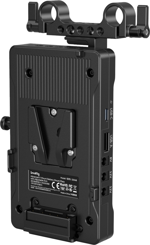 compatible with most V-mount batteries on the market