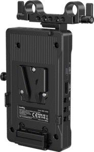 compatible with most V-mount batteries on the market