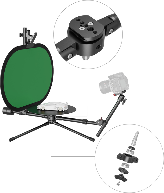 SMALLRIG 4807 Professional 12" 360° Photography Turntable