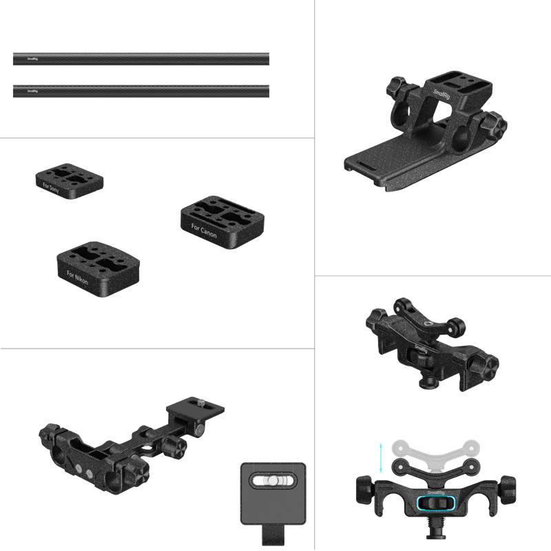 SMALLRIG 4429 Wildlife Photography Lens Support Kit (501PL)