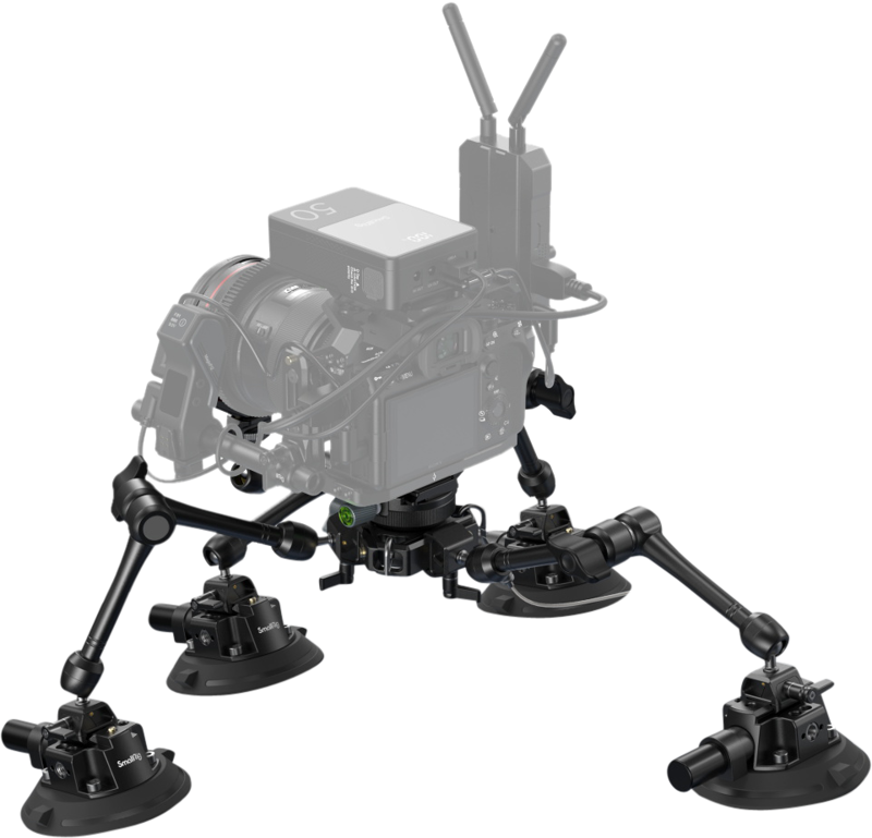 SMALLRIG 3565 All-in-One 4-Arm Suction Cup Camera Mount Kit for Vehicle Shooting SC-15K