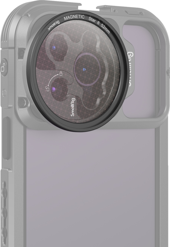 SMALLRIG 4218 MagEase Magnetic Star-Cross Filter Kit (8 Points) 52mm