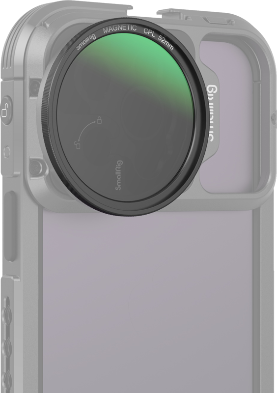 SMALLRIG 4216 MagEase Magnetic CPL Filter Kit (52mm)