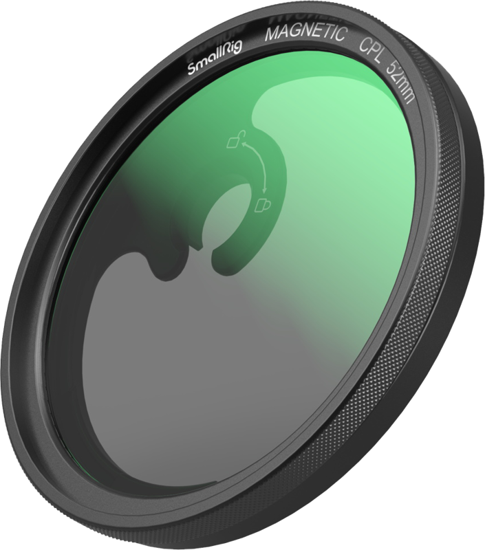 SMALLRIG 4388 MagEase Magnetic CPL Filter Kit with M-mount Filter Adapter (52mm)