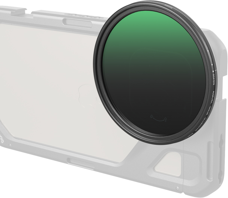 A variable neutral density filter that provides adjustable dimming and optimal exposure for various video scenarios and professional photography needs.