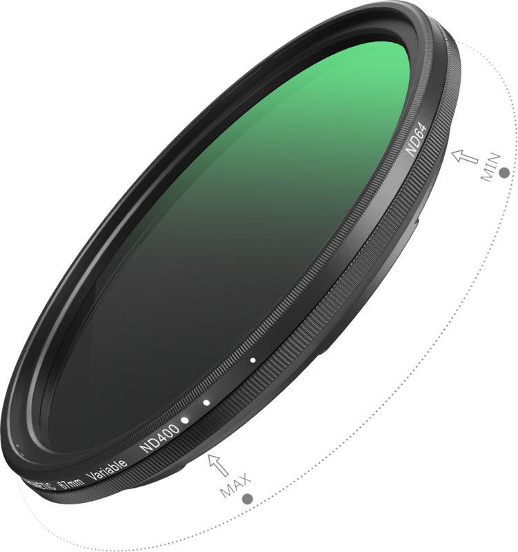 SMALLRIG 5169 Attachable VND Filter ND64-ND400 (6-9 Stop) 67mm