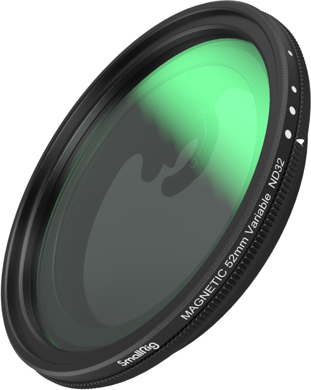 SMALLRIG 4386 Magease Magnetic VND Filter Kit ND2-ND32 (1-5 Stop) with M-mount Filter Adapter 52mm