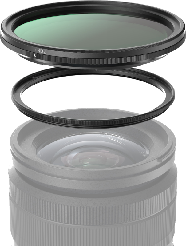 SMALLRIG 4724 Attachable VND Filter Kit ND2-ND32 (1-5 Stop) with M-mount Filter Adapter 67mm