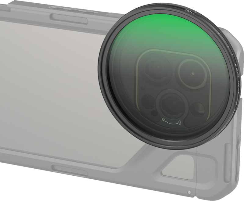 SMALLRIG 4725 Attachable VND Filter Kit ND2-ND32 (1-5 Stop) with T-mount Filter Adapter 67mm