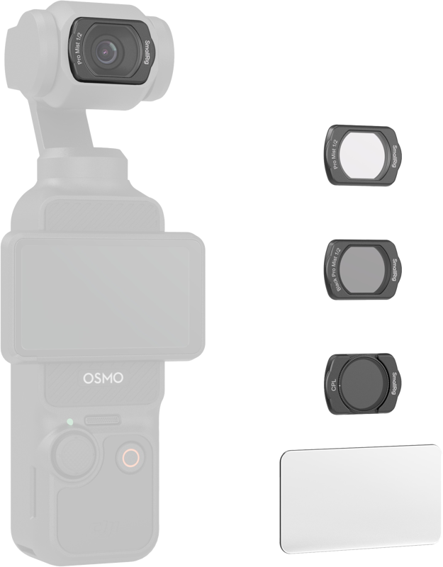 SMALLRIG 4775 Black / White Mist & CPL Filter Set for DJI Osmo Pocket 3