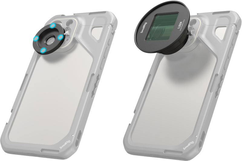 SMALLRIG 4590 Anamorphic Lens 1.33x for Mobile Phone (T-Mount)