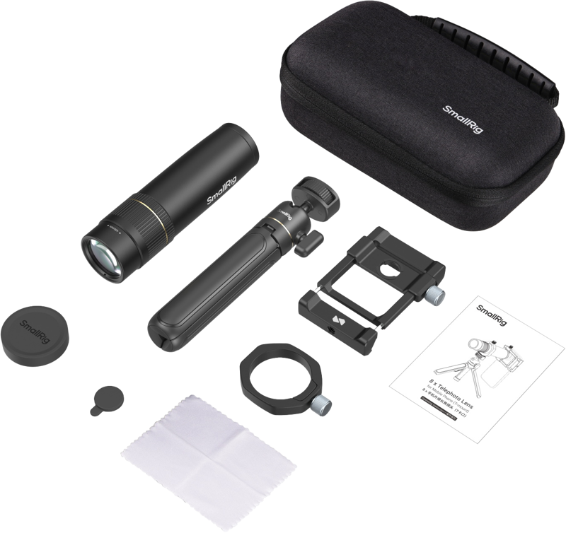 SMALLRIG 4737 8x Telephoto Lens for Mobile Phone (T-mount)