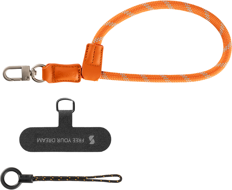 and eco-friendliness—features adjustable length and a sturdy metal hook for hanging phones or accessories like AirPods or keys. Its tool-free installation offers effortless convenience for everyday use.