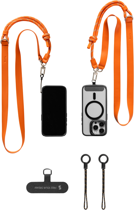 SMALLRIG 5300 FilMov Phone Shoulder Strap Orange