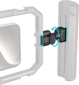 it supports locking at any angle and swift switching between side and top handle modes.