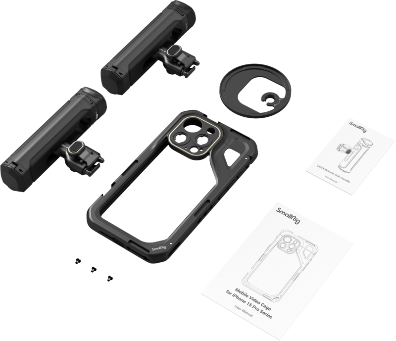SMALLRIG 4397 Mobile Video Kit (Dual Handheld) for iPhone 15 Pro