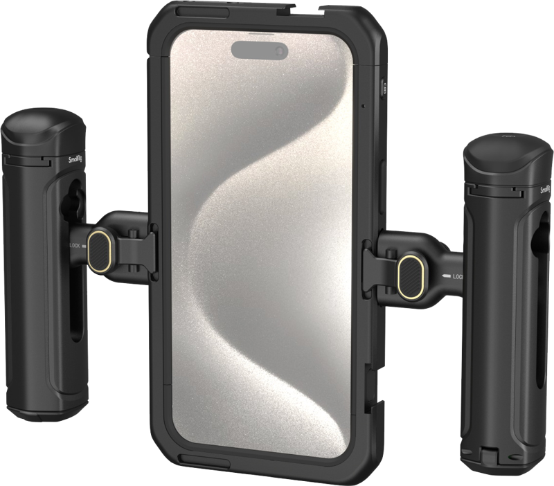 SMALLRIG 4392 Mobile Video Kit (Dual Handheld) for iPhone 15 Pro Max