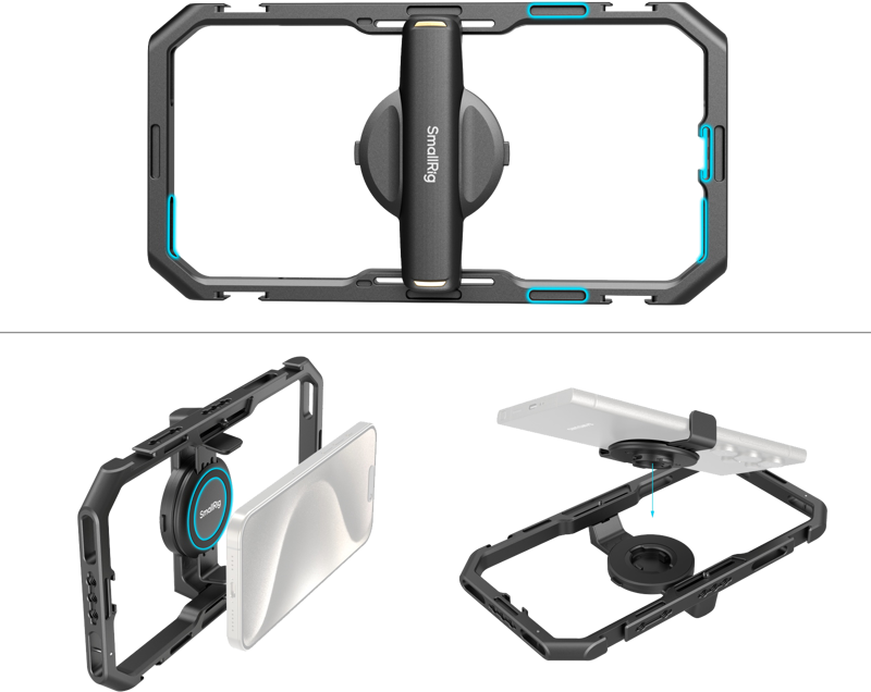 SMALLRIG 4704 All-in-One Video Kit for Smartphone Creators Qucik Pro Edition