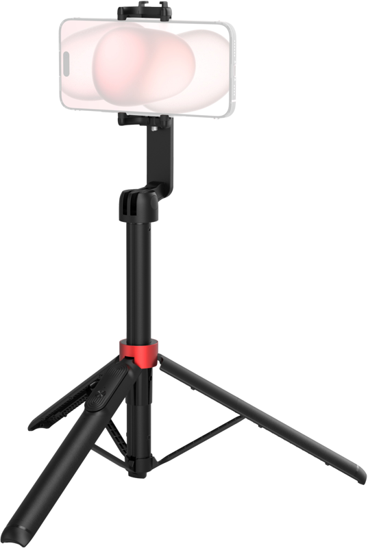 Features a versatile 2-in-1 design combining a selfie stick and tripod functions