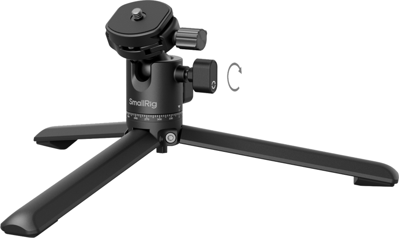 SMALLRIG 4630 Metal Tabletop Tripod with Arca-Swiss Quick Release Plate and Panoramic Ball Head