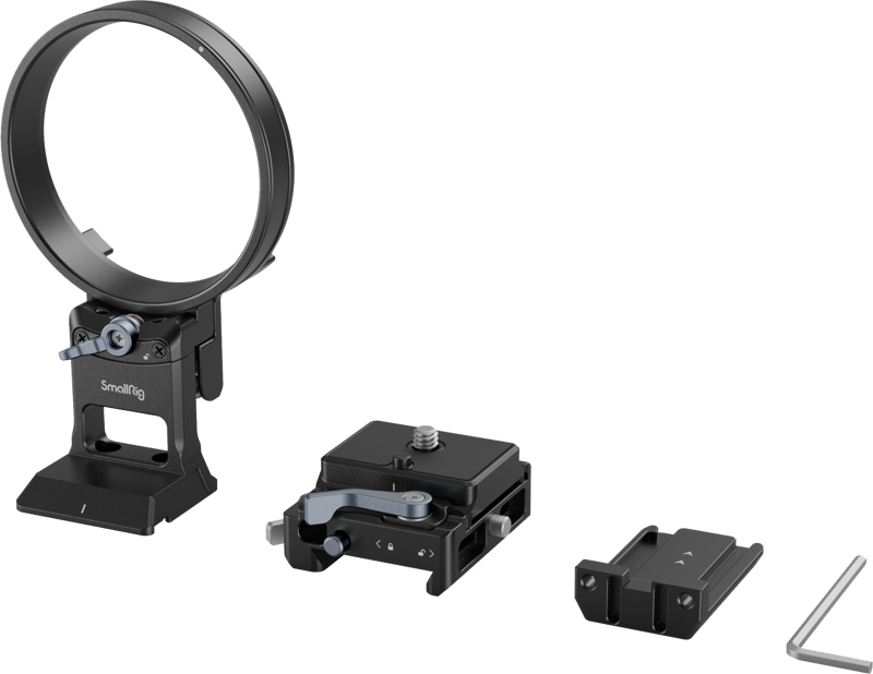 card slot). Supports camera with or without a cage and supports Arca-Swiss / Manfrotto RC2 QR-mounts