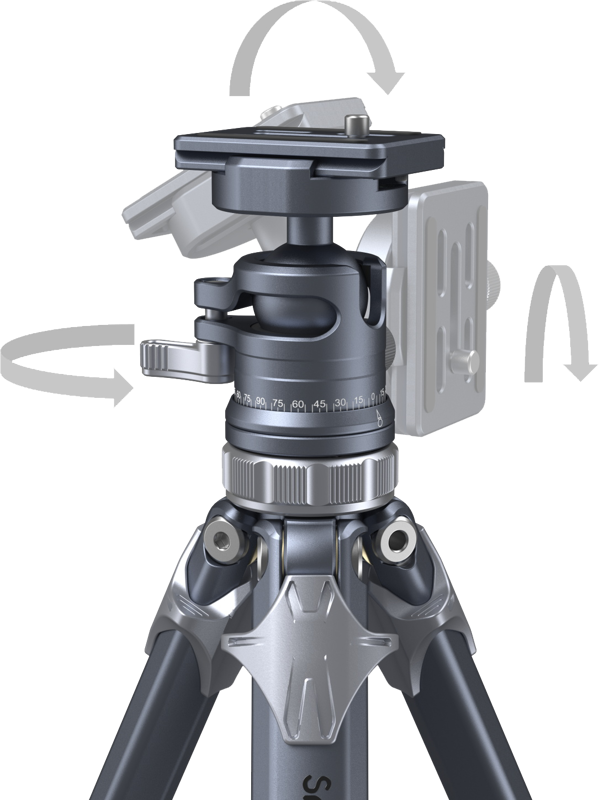 SMALLRIG 4222 Lightweight Travel Tripod AP-02