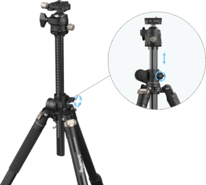 SMALLRIG 4288 Tripod with Lateral Center Column CT200