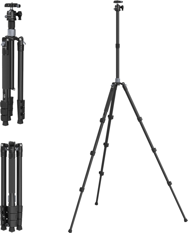 SMALLRIG 4059 Carbon Fiber Tripod Kit with Center Column AP-20
